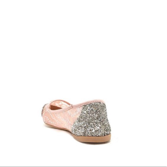 💥NEW ARRIVAL SALE💥Pink & Glitter Dressy Flats - Picture 7 of 7